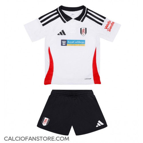 Maglia Calcio Fulham Prima Divisa Bambino 2024-25 Manica Corta (+ pantaloncini)